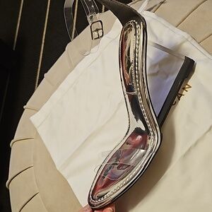 CINDER-F*CKING-RELLA SANDAL SILVER001 Size 8.5 NIB